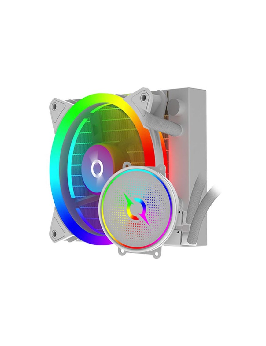 Refroidisseur  De Processeur Gamer AQIRYS AQUARIUS 120 AIO ARGB - Blanc