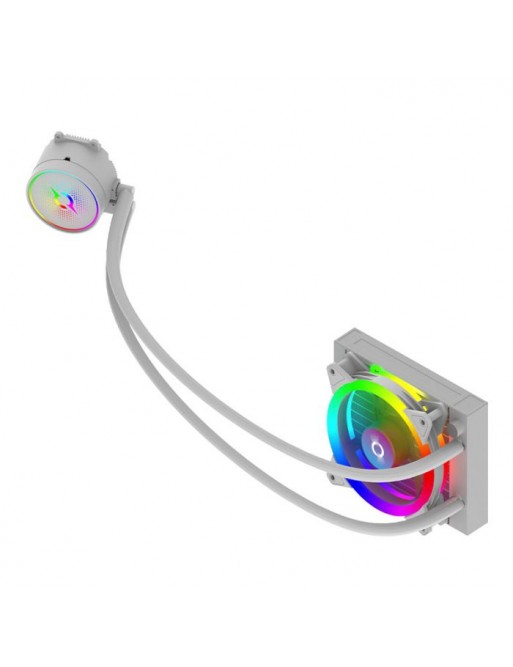 Refroidisseur  De Processeur Gamer AQIRYS AQUARIUS 120 AIO ARGB - Blanc