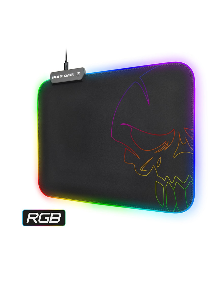 Tapis Souris SPIRIT OF GAMER  SKULL M - RGB-tunisie-sousse
