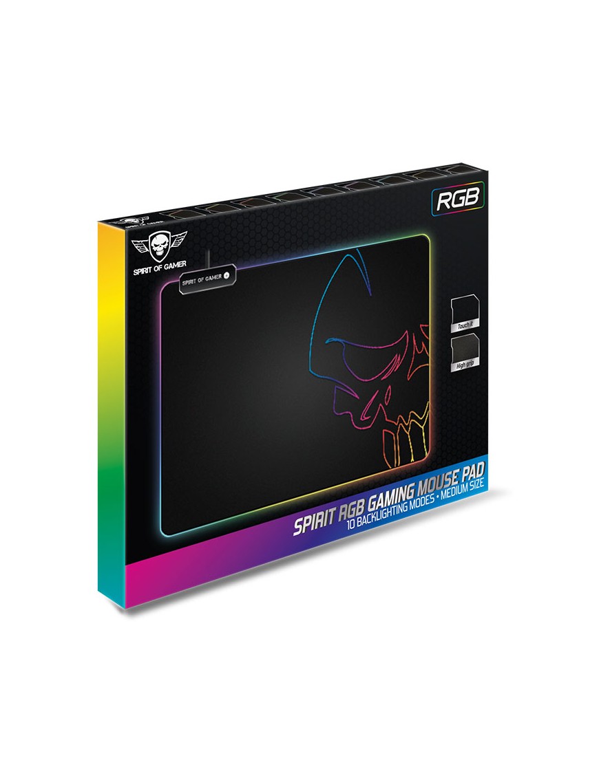 Tapis Souris SPIRIT OF GAMER  SKULL M - RGB-tunisie-sousse