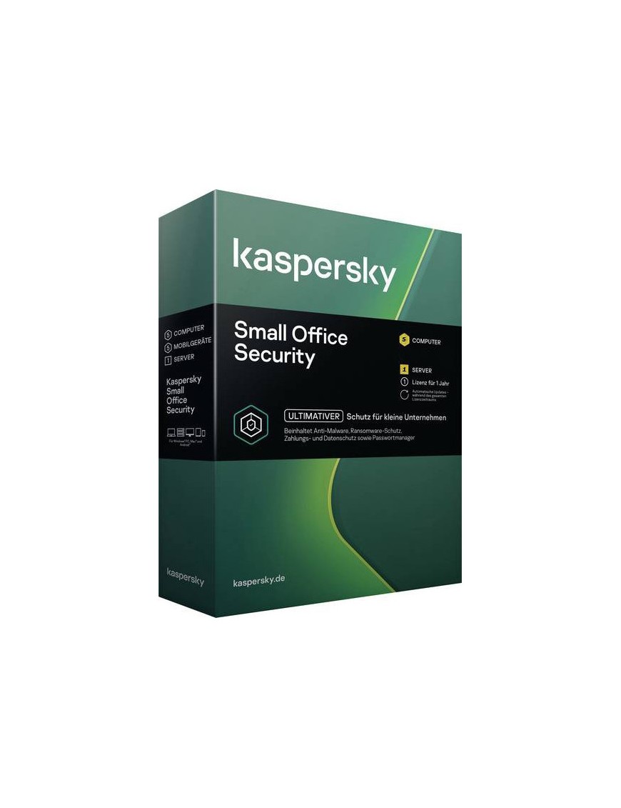 Antivirus Kaspersky Small office Security 2021 5PCs -1 Serveur- 1An