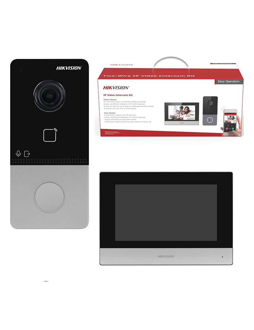 KIT VIDEO PHONE  HIKVISON - ECRAN 7"- WIFI - tunisie-sousse