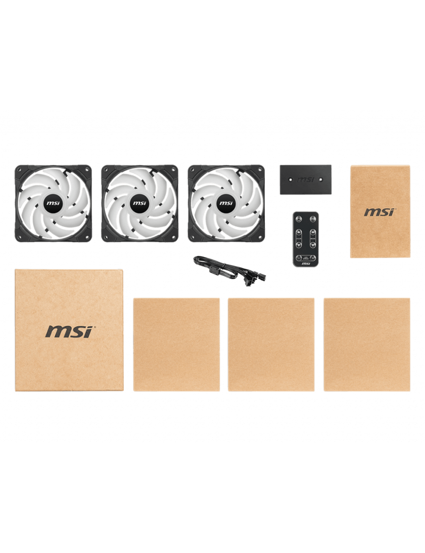 Ventilateur Boitier MSI MAX F12A-3H - RGB-Tunisie-Sousse