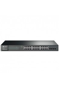 Switch Smart JetStream Tp-Link 24 ports Gigabit PoE+ avec 4 ports SFP