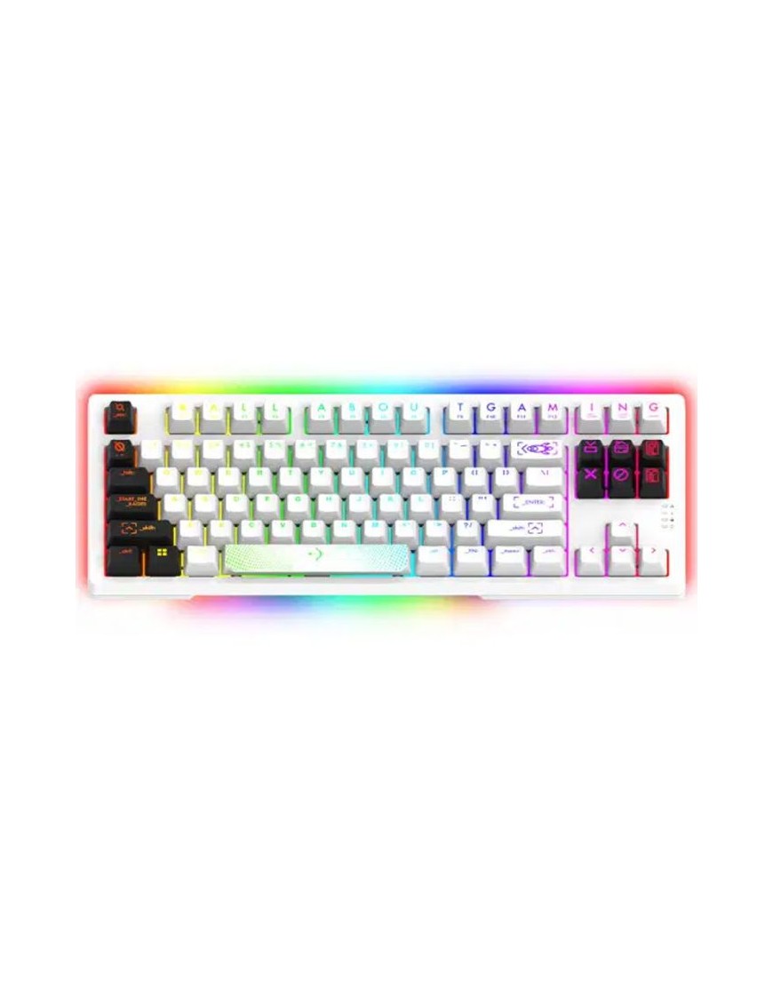 Clavier Gamer Mécanique AQIRYS MIRA 100% Anti-ghosting RGB - Blanc