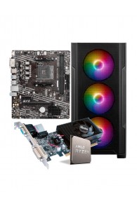 PC VISIOGAMING Earth AMD Ryzen 5 - 16Go - 128Go SSD- GT730