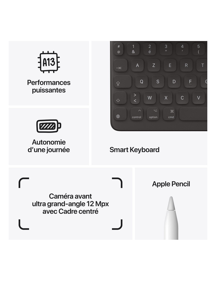 iPad Apple Wifi+Cellular, 10,2" - 4G-LTE - 64Go - Grey-tunisie-sousse