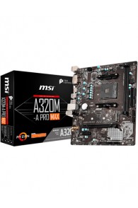 Carte Mère MSI A320M-A PRO Max- SATA 4 - M-ATX - Socket AMD AM4