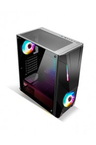 SPIRIT OF GAMER - Boitier PC Gamer RGB Ghost One - Façade et Paroi en Verre  Trempé - 60 Modes de Rétroéclairage - 2 Ventilateur Adressable 120mm Inclus  - Compatible Aura/MSI Mystic/ASROCK : : Jeux vidéo