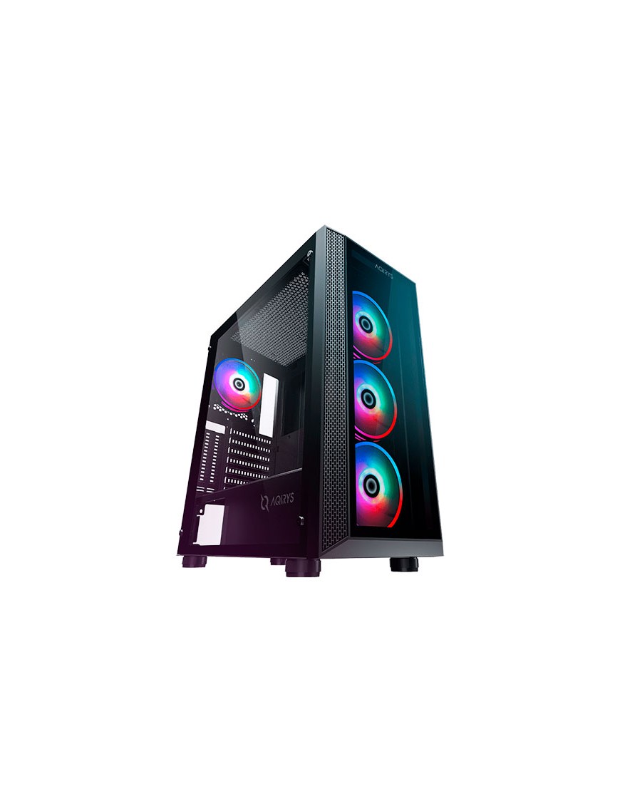 Boitier Pc Gamer AQIRYS RIGEL 4 FANS - ARGB - BLACK -tunisie-sousse