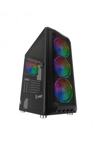 Boitier Pc Gamer AQIRYS NAOS 4 FANS, ATX, ARGB -BLACK