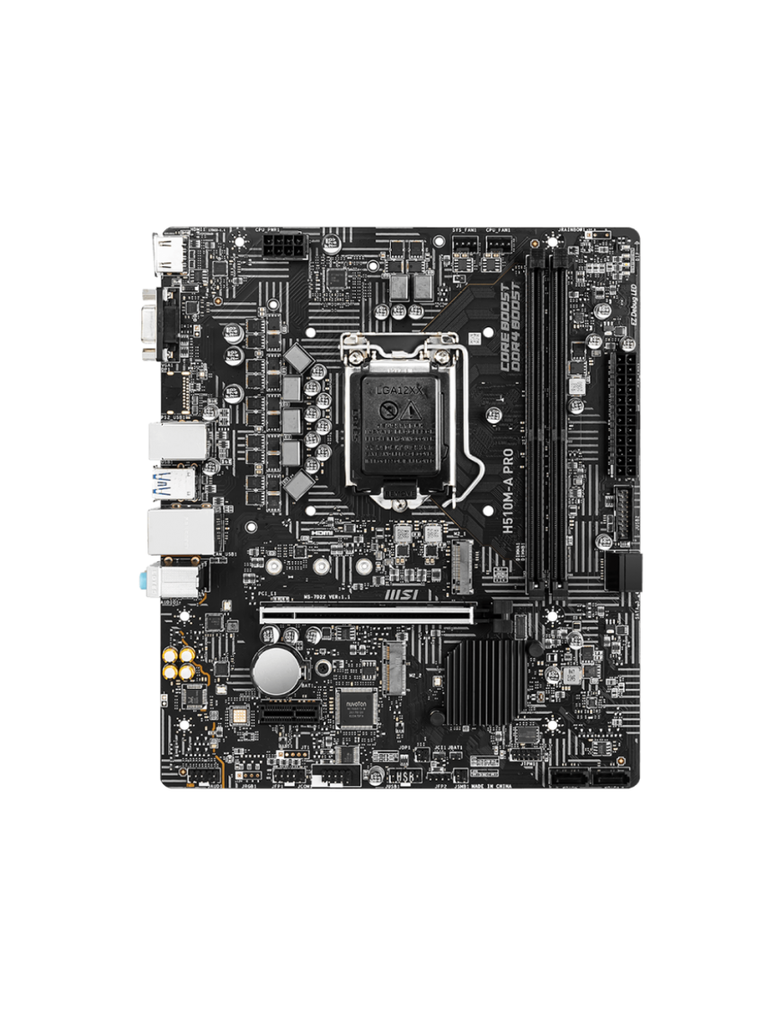 Carte Mère MSI H510M-A Pro -SATA 4 - M-ATX - Socket LGA 1200 - tunisie - sousse