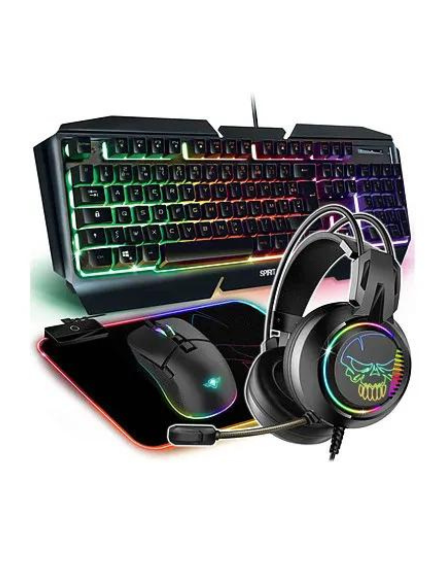 Ensemble Clavier et Souris Gamer SPIRIT OF GAMER ULTIMATE 600 - Blanc