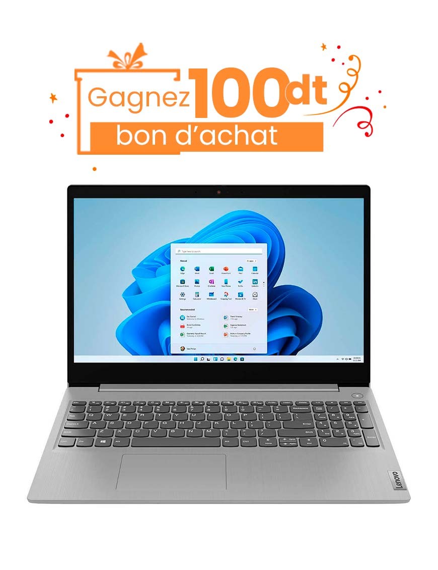 Pc Portable LENOVO IdeaPad 3 i5 11ème Gén. - 12Go - 1To HDD+ 1To SSD- Gris tunisie-sousse