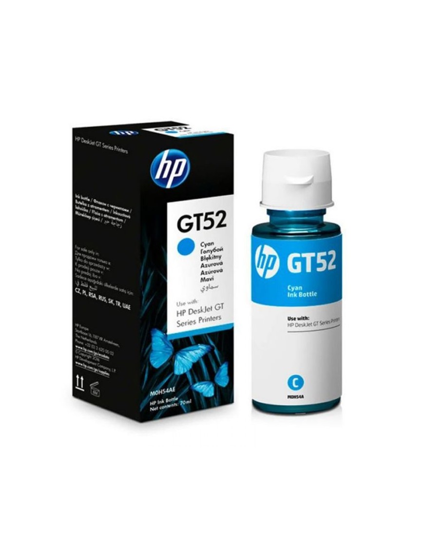 Bouteille D'encre HP GT52 - Cyan - 70ml - Originale-tunise_sousse