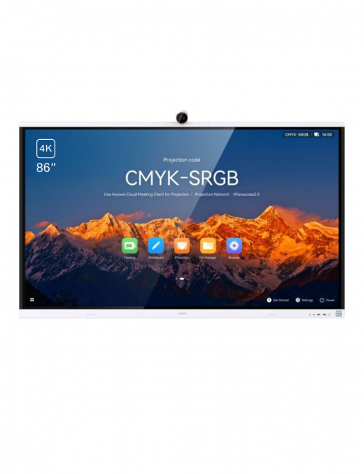 Ecran Interactif HUAWEI IdeaHub S2 86’’ 4K - HarmonyOS / Windows - Caméra intégrée - Tunisie