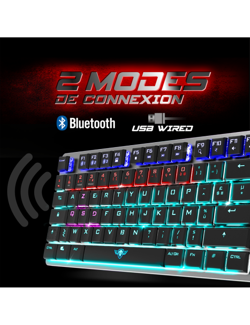 Clavier Spirit Of Gamer MECANIQUE XPERT-K1300 - Sans fil - RGB-tunisie-sousse