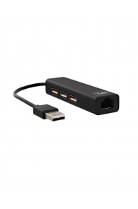 Hub USB multiport T'nb HUBCOMBO - 3 x USB-A , 1x RJ45