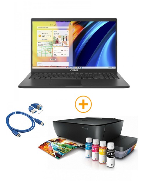 Pack Bundle 3EN1: Pc Portable ASUS VivoBook 15 i3 11ème Gén + Imprimante HP à Réservoir Intégré- Tunisie - Sousse