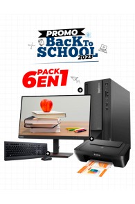 Promo Pack Bundle 6EN1 : Pc De Bureau LENOVO I3 +Ecran LENOVO 22"+ Imprimante CANON 3en1+ Clavier + Souris-tunisie-sousse