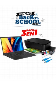 Pack Bundle 3EN1: Pc Portable ASUS VivoBook 15 i3 11ème Gén.- 12Go - 1To SSD + Imprimante HP à Réservoir Intégré- Tunisie - Sous