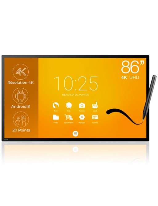 Ecran Interactif SpeechiTouch 86'' - Capacitif - Android 8-tunisie-sousse