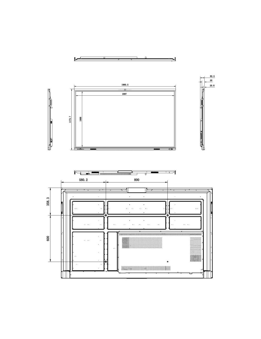 Ecran HIKVISION Interactif  Plat Avec Camera 4K  86"