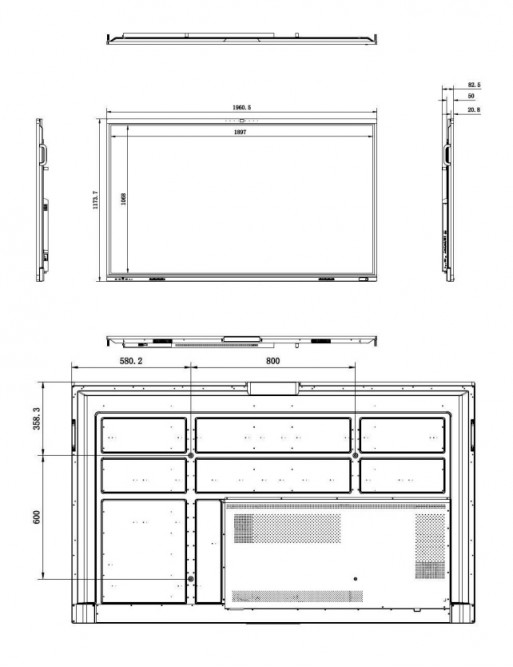 Ecran HIKVISION Interactif  Plat Avec Camera 4K  86"