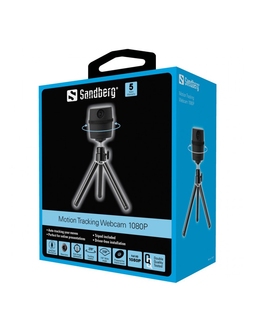 Webcam USB SANDBERG  MOTION TRACKING 1080P - 2MP