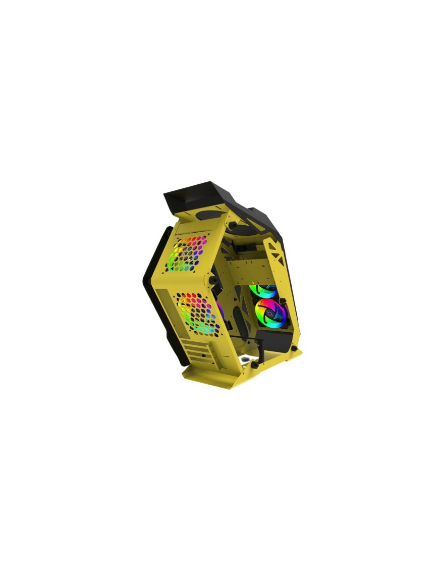 Boitier Pc Gamer AQIRYS SAIPH - MOYEN TOUR - BLACK & YELLOW