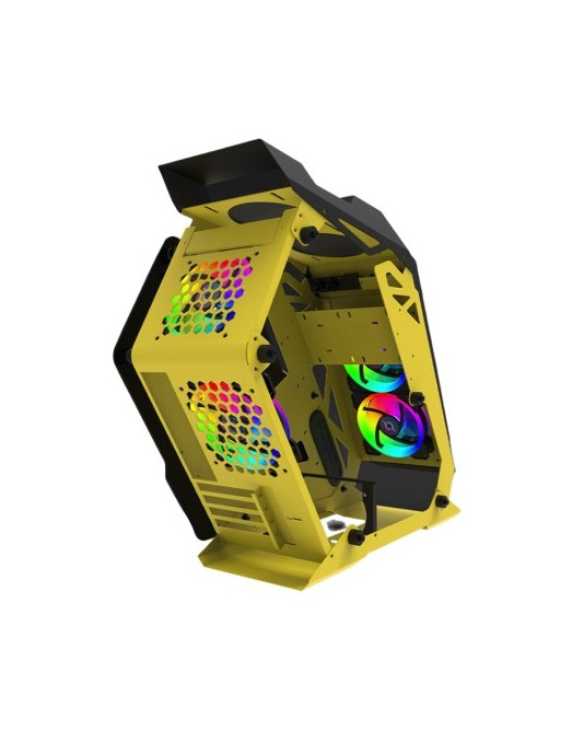 Boitier Pc Gamer AQIRYS SAIPH - MOYEN TOUR - BLACK & YELLOW