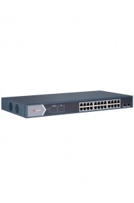 Switch  HIKVISION - 26x Ports - 24x POE - 2x Gigabit SPF Fibre Optique - L2 - Unmanaged