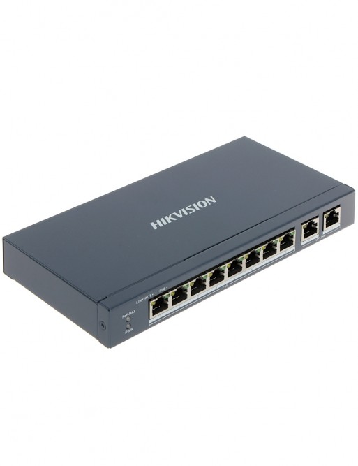 Switch HIKVISION - 10x Ports - 8× POE  - Unmanaged