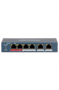 Switch HIKVISION - 6x ports - 2 × POE - L2 - Unmanaged