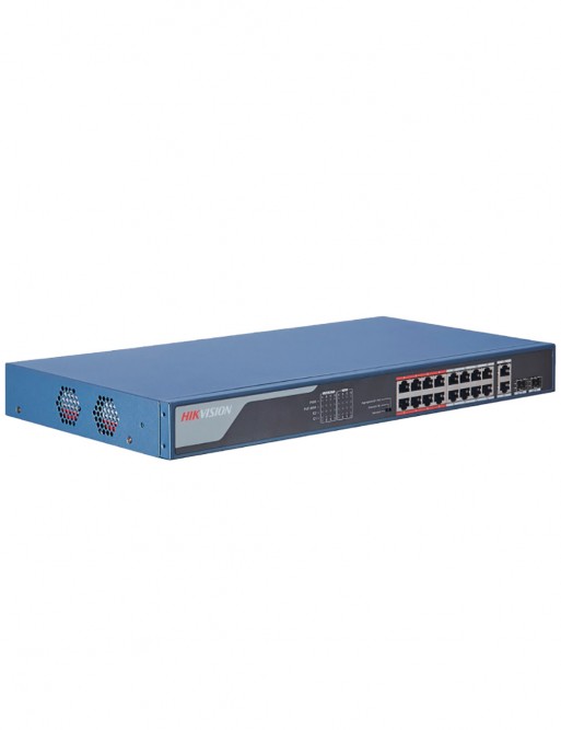 Switch HIKVISION - 18x Ports - 16x POE - 2x Gigabit Combos - Unmanaged