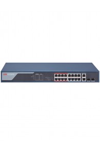 Switch HIKVISION - 18x Ports - 16x POE - 2x Gigabit Combos - L2 - Unmanaged