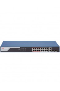 Switch HIKVISION - 18x Ports  - 16x POE - 2x Gigabit Combo- L2 - Smart managed