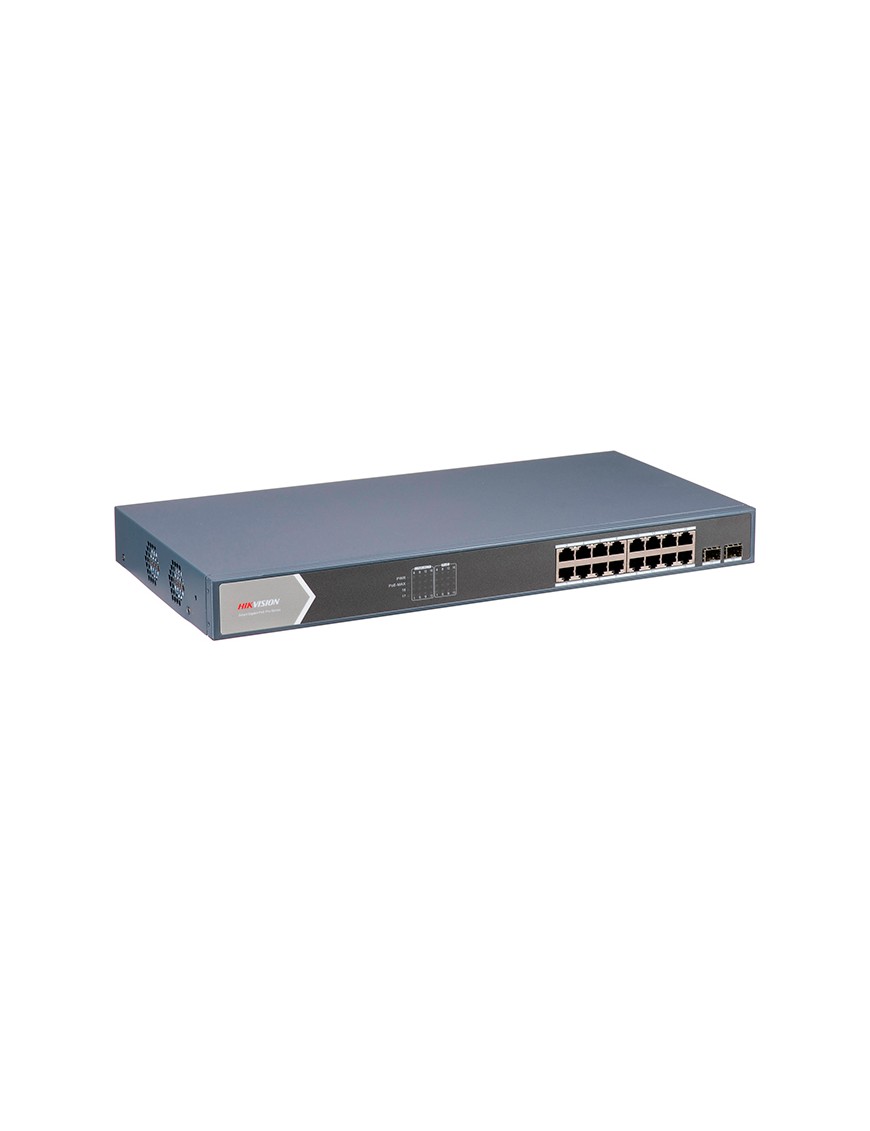 Switch HIKVISION - 18x Ports Gigabit - 2x Fibre optique - L2 - 225 W - Smart managed