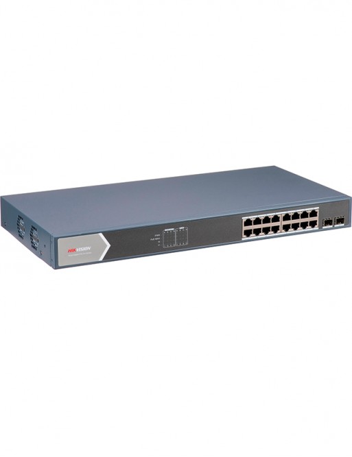 Switch HIKVISION - 18x Ports Gigabit - 2x Fibre optique - L2 - 225 W - Smart managed