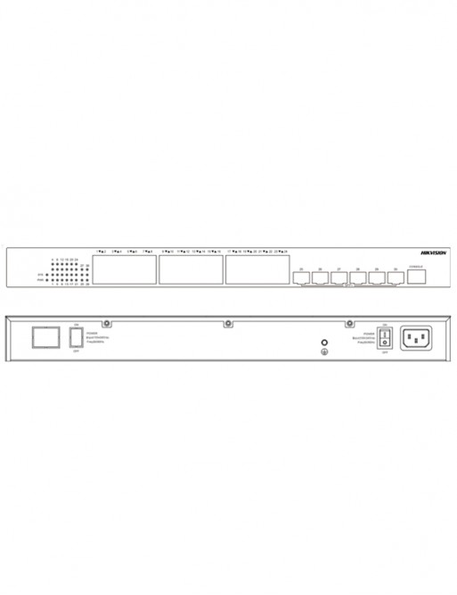 Switch HIKVISION - 30x Ports Gigabit -  6x 10Gigabit Fibre optique - Unmanaged