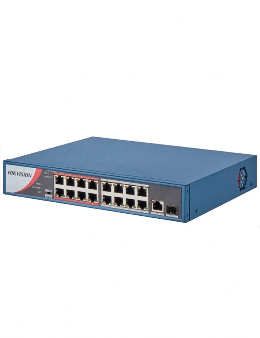 Switch HIKVISION - 18x ports - 1x Fibre optique - Unmanaged