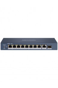 Switch HIKVISION - 10x Ports Gigabit - 6x POE - 2x Hi_POE - 1X Fibre Optique - L2 - Unmanaged