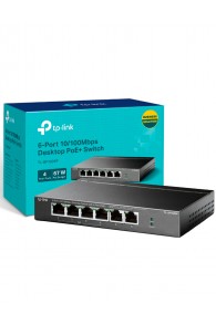 Switch de Bureau TP-Link TL-SF1006P 6 Ports 10/100 Mbps avec 4 Ports PoE+