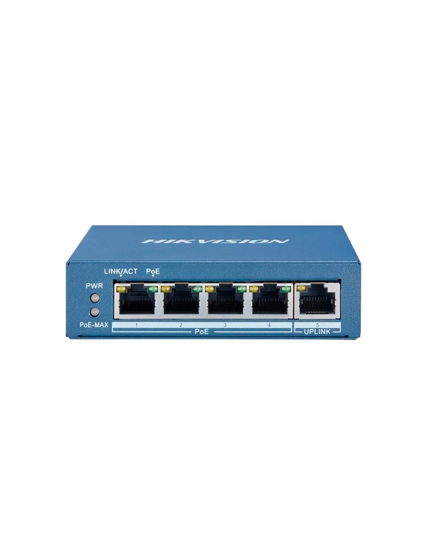 Switch HIKVISION  - 6x Ports - 1x Hi_POE - 3x POE - Unmanaged