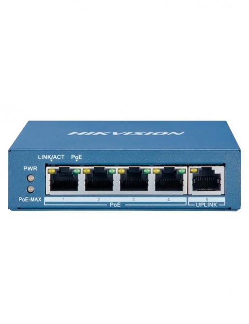 Switch HIKVISION  - 6x Ports - 1x Hi_POE - 3x POE - Unmanaged