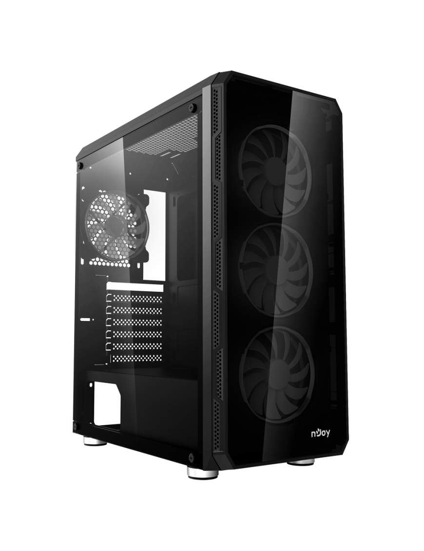 Boitier Pc Gamer NJOY ARENA - Moyen Tour - ATX/M-ATX  - ARGB Black