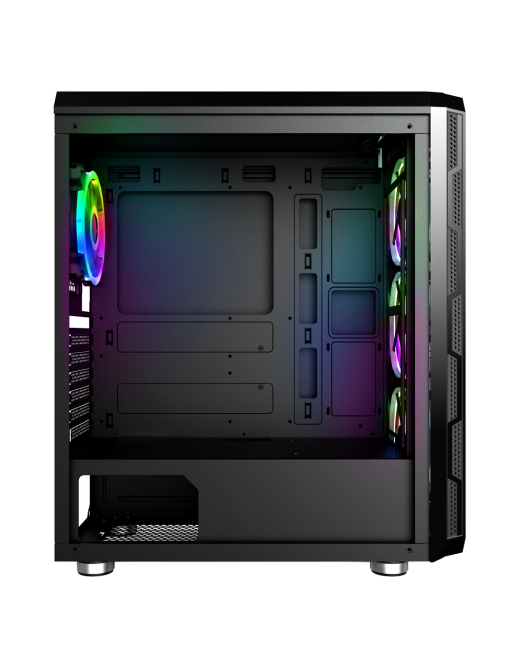 Boitier Pc Gamer NJOY ARENA - Moyen Tour - ATX/M-ATX  - ARGB Black