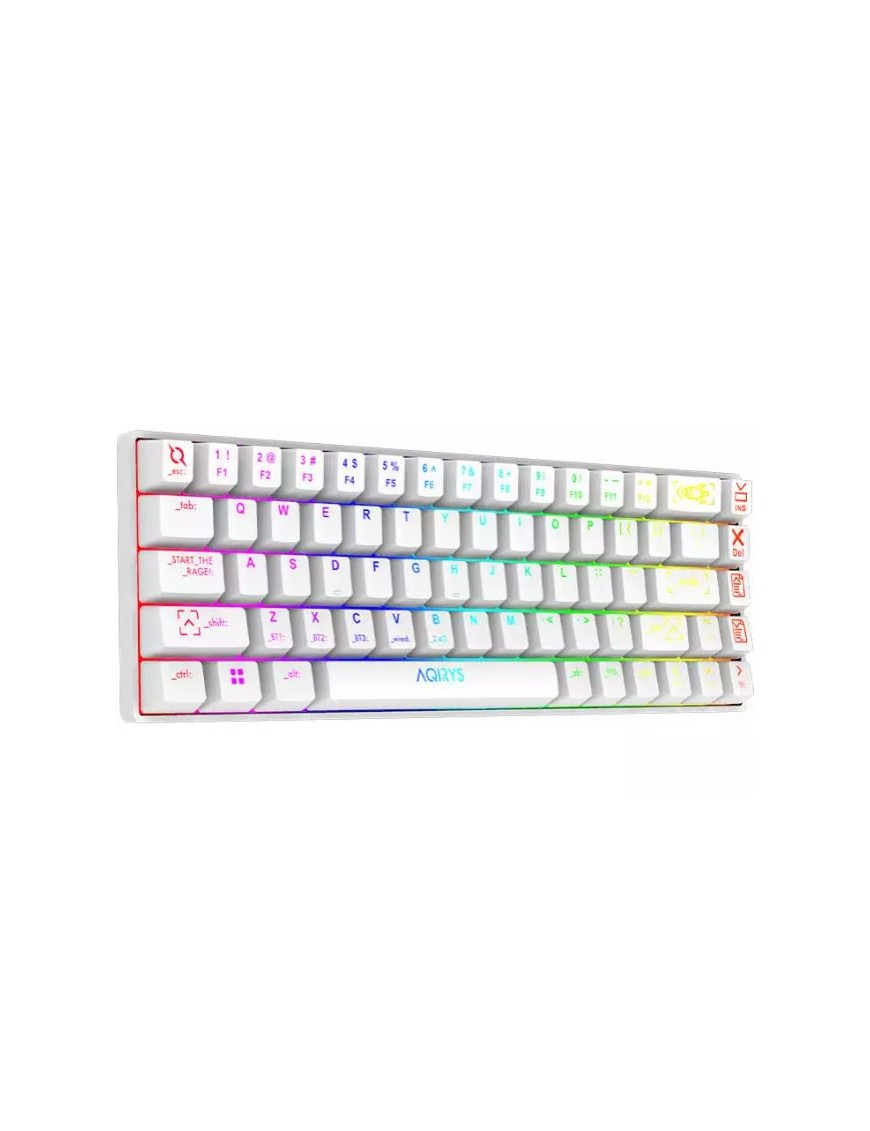 Clavier GAMING Mécanique AQIRYS MIRA - Blanc-tunisie-sousse
