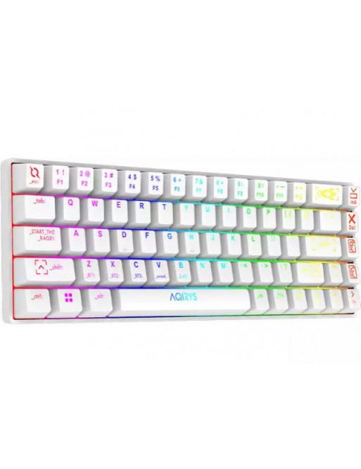 Clavier GAMING Mécanique AQIRYS MIRA - Blanc-tunisie-sousse