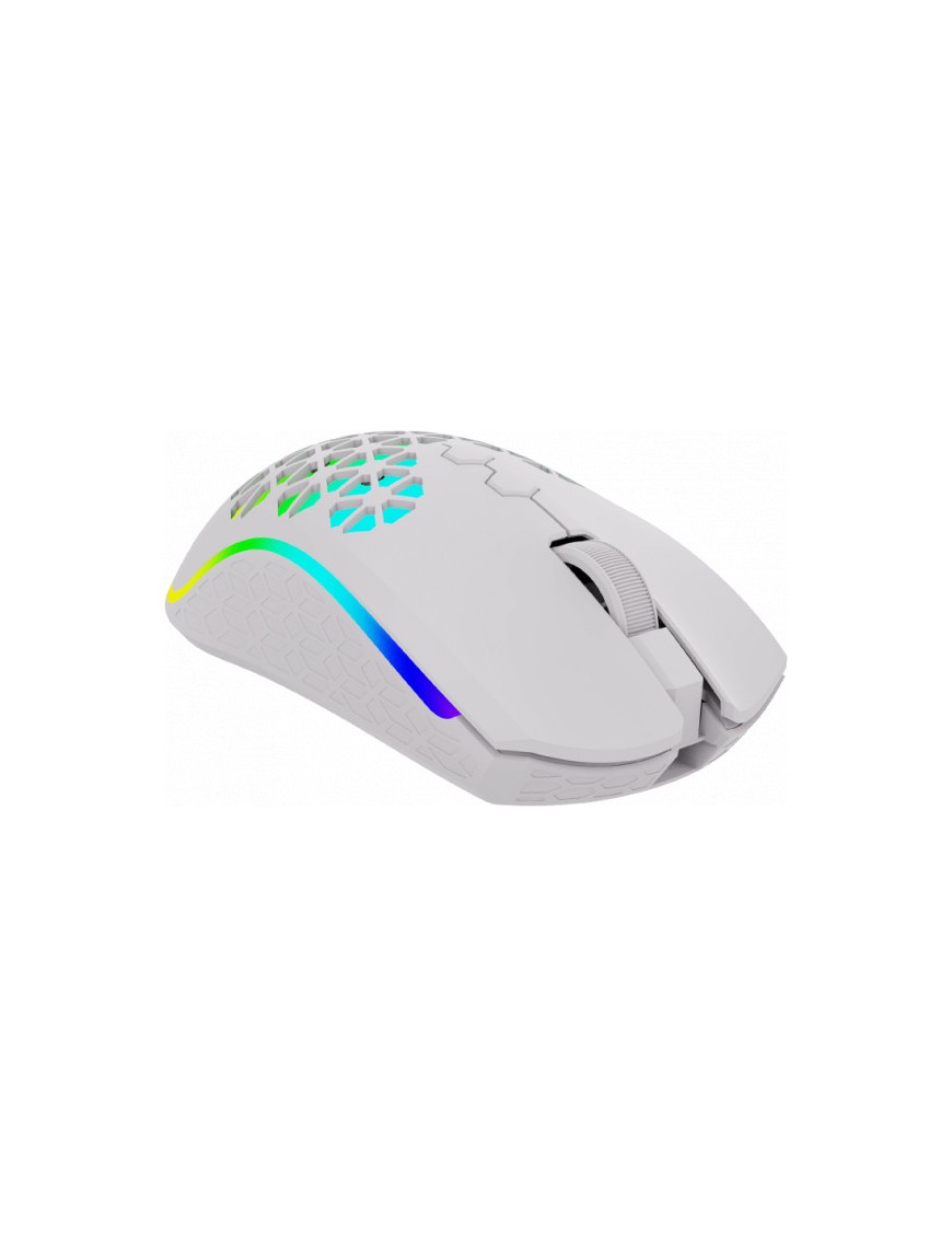 Souris Gamer AQIRYS POLARIS - DOUBLE MODE SANS FIL&FILAIRE - 16000 PPP - RGB - WHITE - Tunisie-Sousse